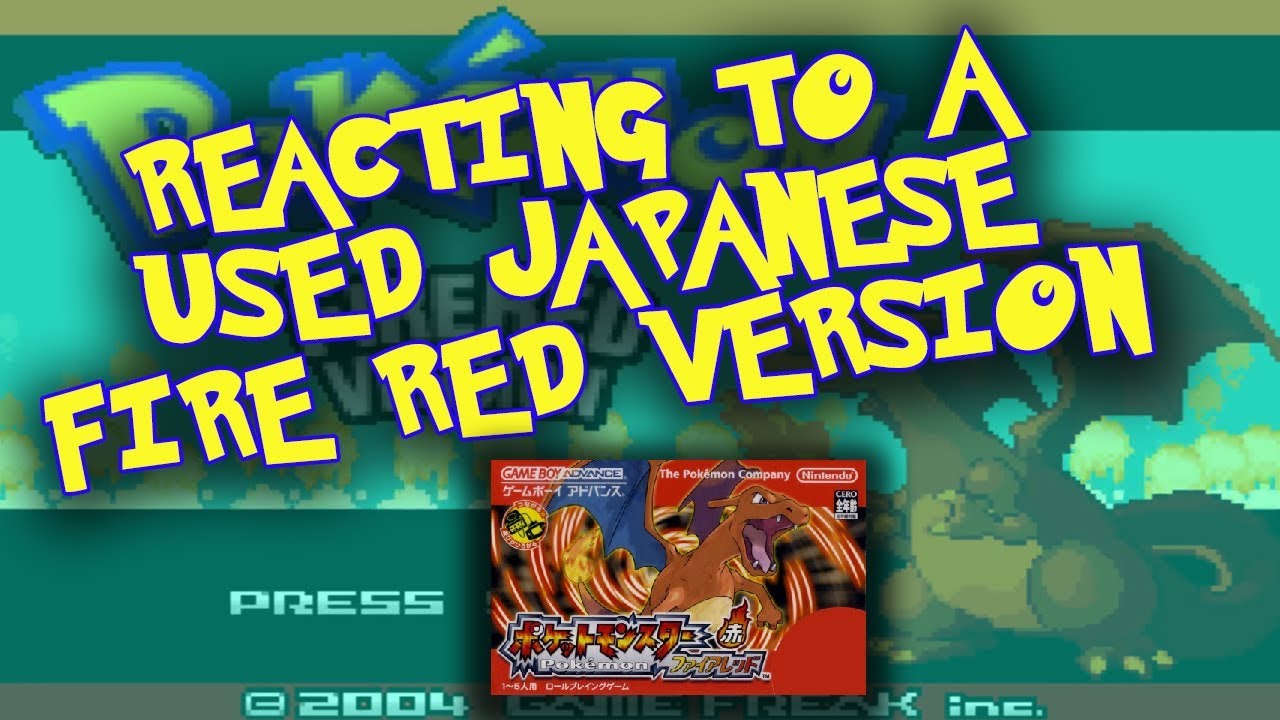 Pokemon Firered - Game Boy Advanced (Original)(Japones) (Seminovo