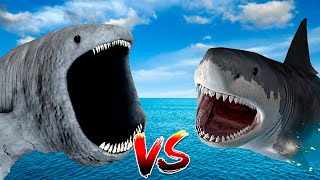 THE BLOOP vs MEGALODON EN EL SIMULADOR DE BATALLAS EPICAS | JehxTp