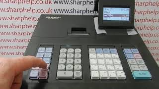 How To Issue A Refund On The Sharp XE-A207 / XE-A207B / XE-A207W Cash Register