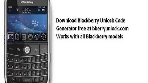 unlocking blackberrys codes for free