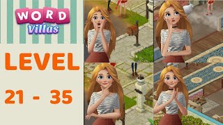 Word Villas Levels 21 to 35 Answers