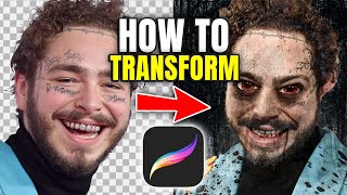 Zombie Post Malone Procreate Transformation screenshot 5