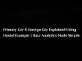 Primary Key &amp; Foreign Key Explained Using Hostel Example | Data Analytics Made Simple