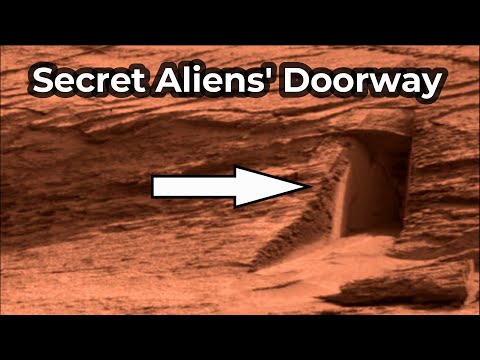 NASA's Mars Curiosity Rover Captured A secret Aliens' Doorway In The Bottom Of The Hill