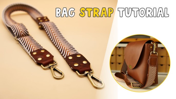 How To Make Adjustable Webbing Strap With Leather Strap Ends I