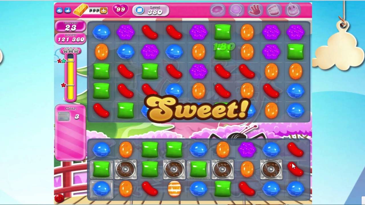 Candy Crush Saga Level 380 Youtube