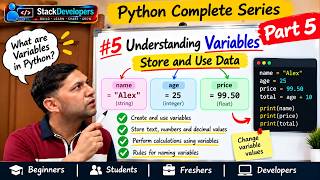 🐍 Understanding Variables in Python | Learn Python Variables with Examples | Part 5