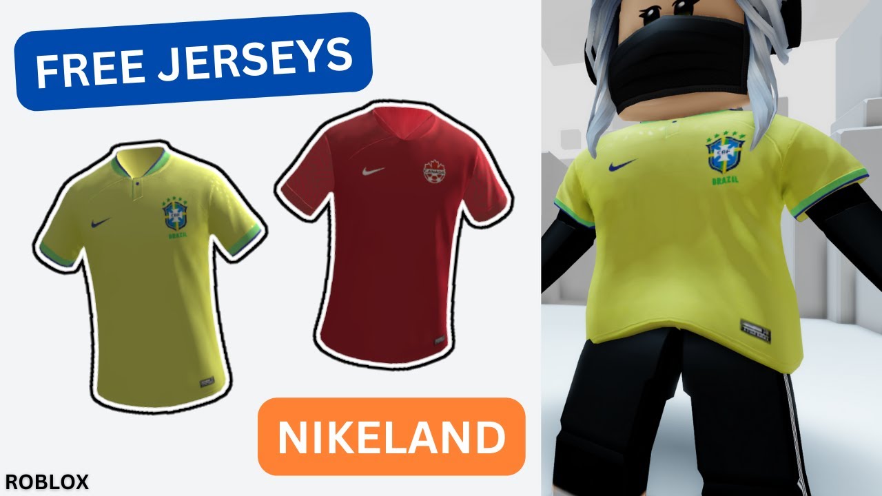 Como Ganhar 13 Camisetas Grátis [Brazil Jersey] Roblox Evento NIKELAND 