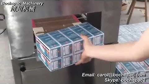Shrink wrapping machine for carton box,Packaging Machines.mp4