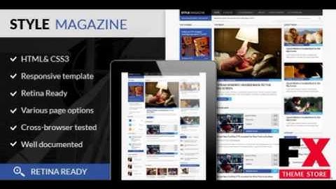 Preview Style Magazine- Responsive HTML5 Website Template TF