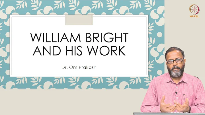 William Bright and his work