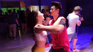 Clark & Ruzanna bachata social dance [Senorita] July 2019