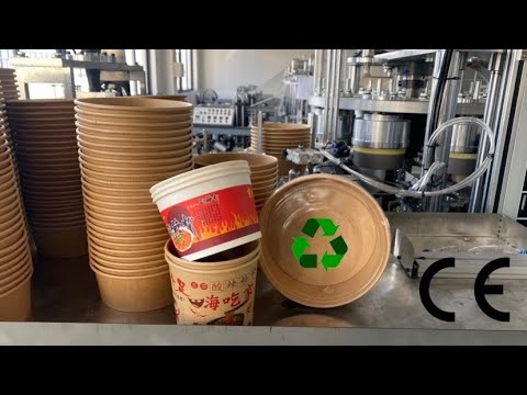 Automatic Biodegradable Microwavable Disposable Paper Bowl Making Machine Gulfood