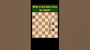 What is the best move for black? #chess #shorts
