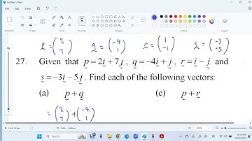 F4 C8 D Vectors in a Cartesian plane Q 24 - 30