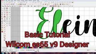 #1 BASIC TUTORIAL EMBROIDERY IMPUT A COMPLEX FILL VALUES DESIGNER WILCOM ES 65 V9