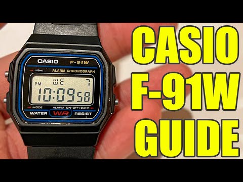 Tid olie sikkerhed Casio F-91W User Guide – How to Set Time, Date, and More! - YouTube