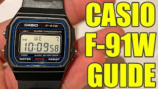 Casio F91W User Guide – How to Set Time, Date, and More!