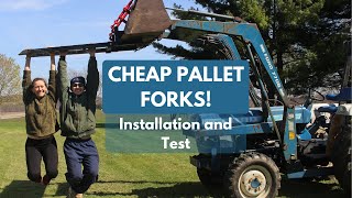 Installing & Testing Titan Clamp On Pallet Forks for the Tractor