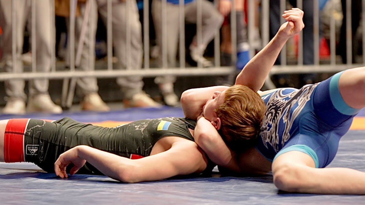Illegal chokehold! U15 S. Danilevich (UKR) vs E. Tarkkio (FIN) 52kg