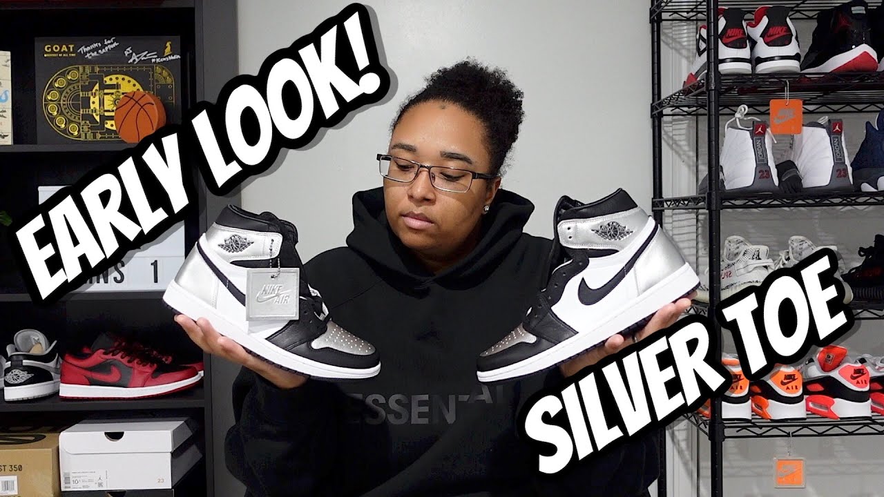 Detailed Look at the 'Silver Toe' Air Jordan 1 High