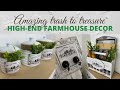 TRASH TO TREASURE HIGH-END FARMHOUSE DIY'S / THRIFT STORE MAKEOVERS