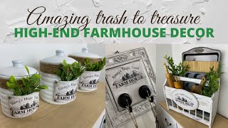 TRASH TO TREASURE HIGH-END FARMHOUSE DIY'S \/ THRIFT STORE MAKEOVERS