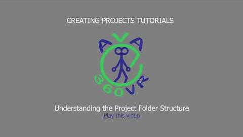 AVA360VR - Projects - project folder structure