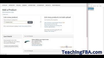Inside Amazon Seller Central Add Product to check for Restriction Explained