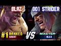 SF6 ▰ BLAZ (#1 Ranked Sagat) vs 801 STRIDER (Alex) ▰ High Level Gameplay