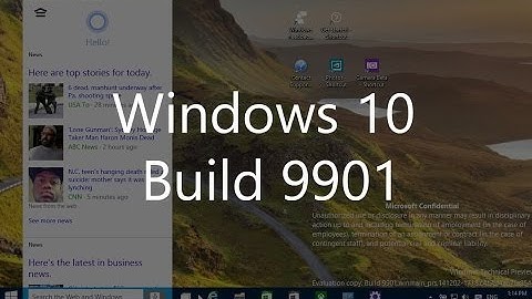 Windows 10 Build 9901: Cortana, new apps, updated taskbar, Settings and more