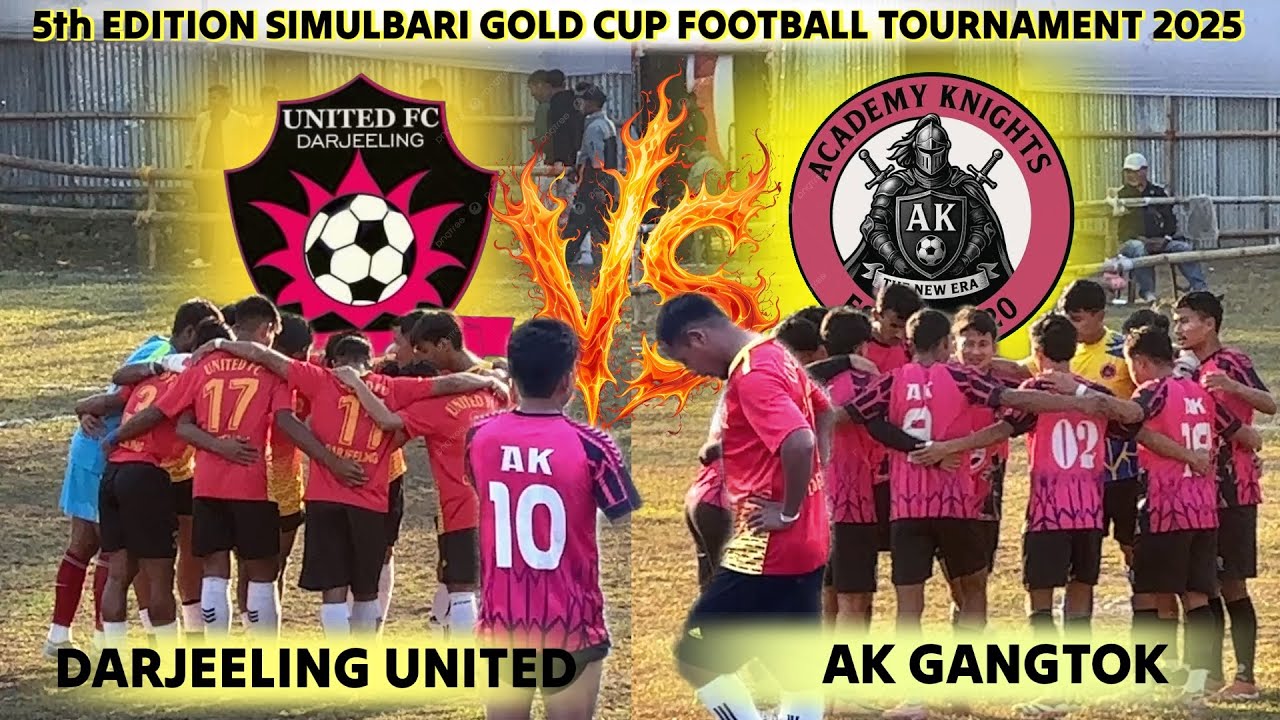 😱🔥 Darjeeling United Vs AK Gangtok | Simulbari Gold Cup Football Tournament Siliguri 😱🔥 
