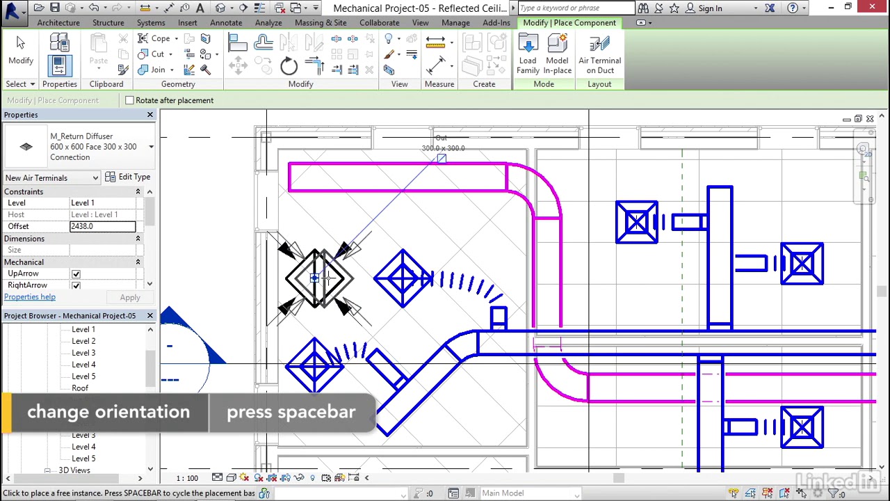 how-to-adding-a-return-duct-in-revit-youtube