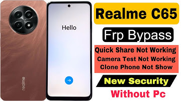 Realme C65 5G Frp Bypass | Without Pc | Google Account Lock Unlock - New Security Updates 2025