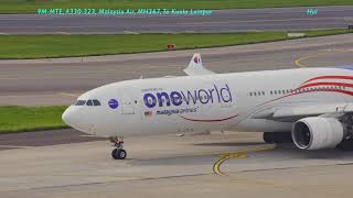 Malaysia Airlines A333 (Oneworld) Landing And Depart (TPE/RCTP) 馬來西亞航空A333 寰宇一家 桃園機場到離＜桃園機場追飛機系列＞