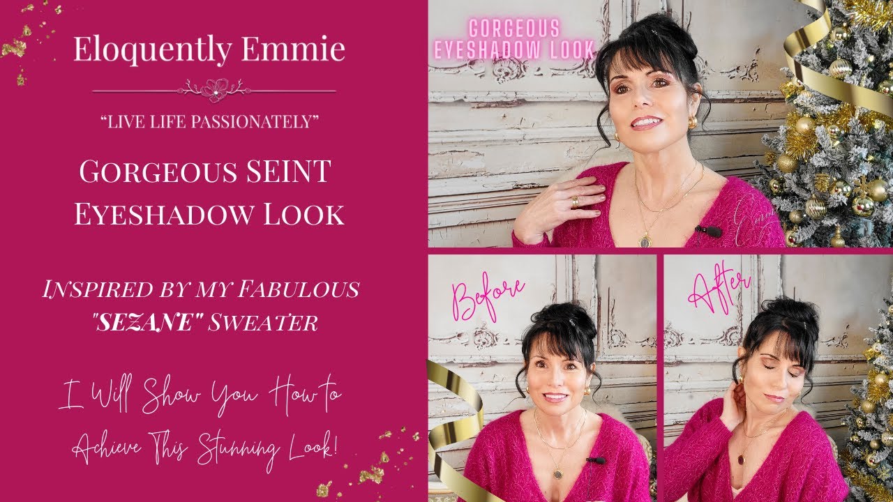 SEINT Eyeshadow Tutorial Inspired by my Gorgeous Sezane Sweater
