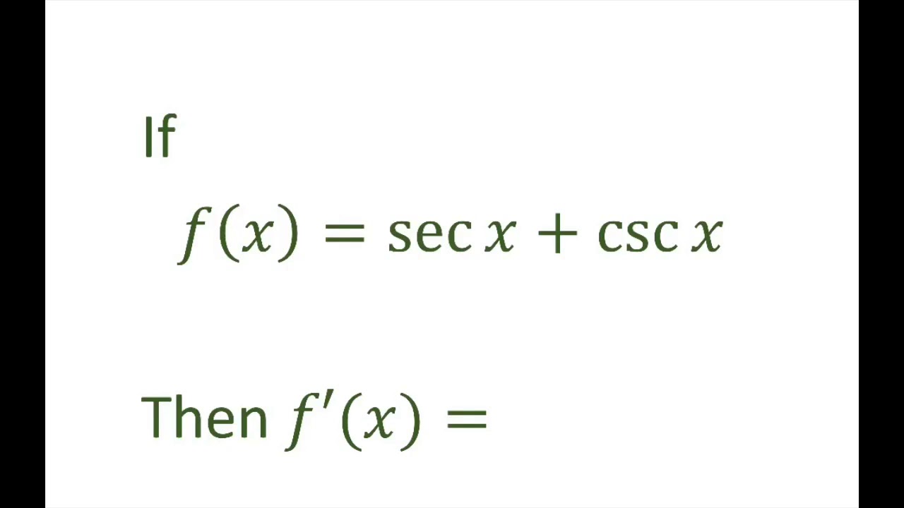 Find The Derivative Of F x Sec X Csc X YouTube find-the-derivative-of-f-x-sec-x-csc-x-youtube