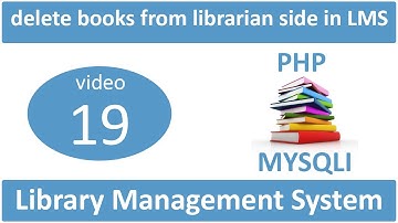 how to delete books from librarian side in LMS