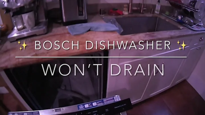 ✨ Bosch Dishwasher Won’t Drain  -  Easy $$$ Saving DIY Repair ✨