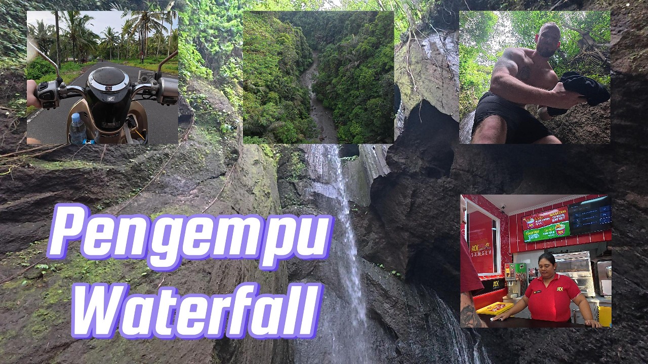 : Hidden Waterfall in Bali 🇮🇩 | Scooter Travel Bali | Jungle Path, Secret Stairs, Local Food