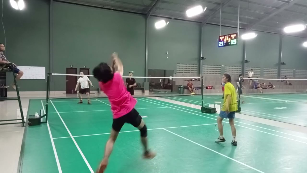 Mabar badminton di Lap Atlas Palembang 13 Okt 25 (Nico/Morris vs Ko Ridwan/Rahman)