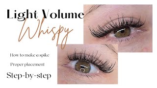 light wispy volume lash extensions