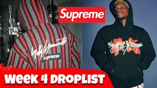 Supreme Week 4 Droplist