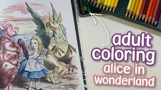 Alice In Wonderland Coloring in the new studio! - Adult Coloring Tutorial