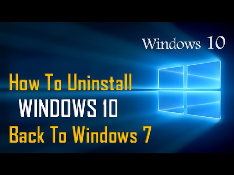 How to Downgrade Windows 10 To Windows 7 | Windows 10 Secrets - YouTube