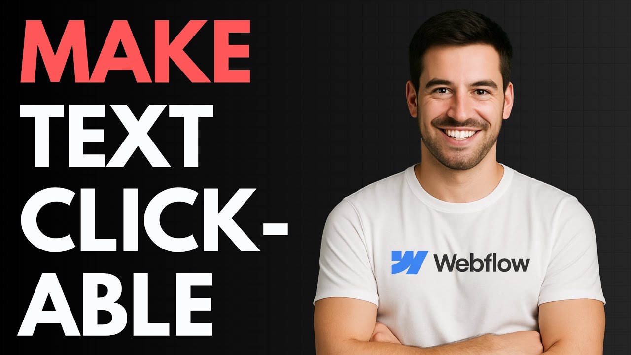 How to Make Clickable Text in Webflow [QUICK GUIDE] - YouTube