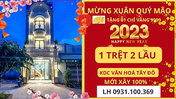 Nhà đẹp Cần Thơ, nhà 1 trệt 2 lầu, Kdc Văn Hoá Tây Đô, nhà đẹp mới xây 100%