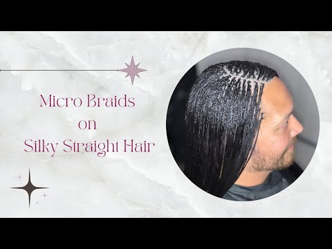 Micro Braids on Silky Straight Hair