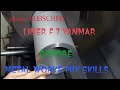 TURNING LINER YANMAR F 7 MODEL  UNFINISHED REBORE OF ENGINE BLOCK LINER