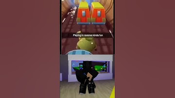 When you play the subway surfers reverse 💀